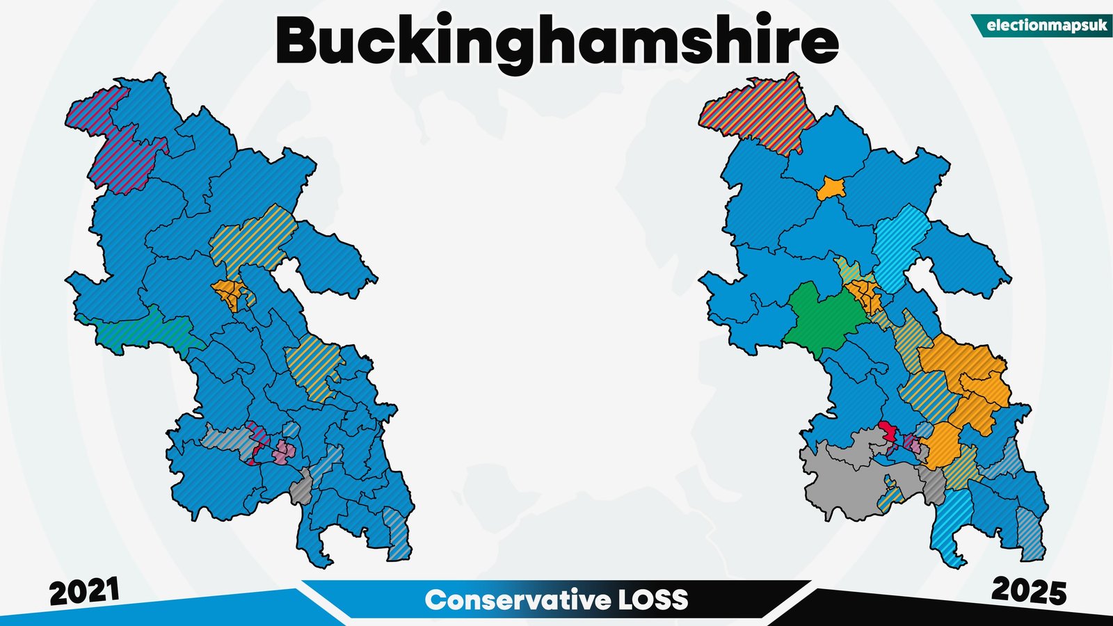 2025 UK Local Election Results: Map and Changes 27 Buckinghamshire election results