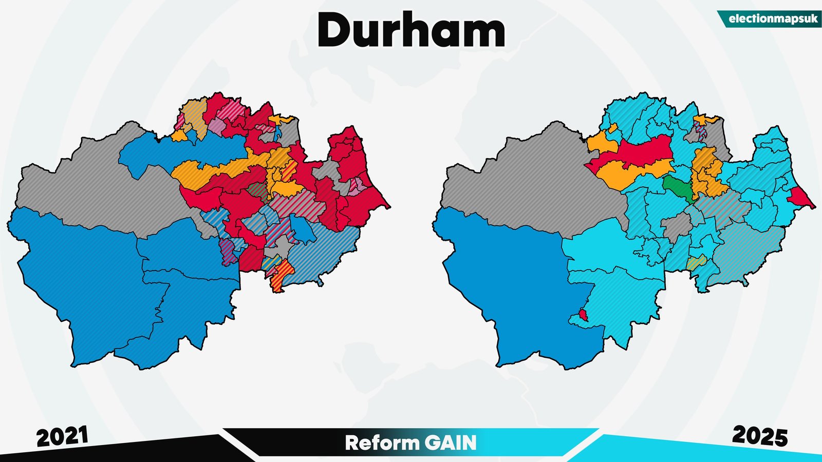 2025 UK Local Election Results: Map and Changes 5 Durham election results