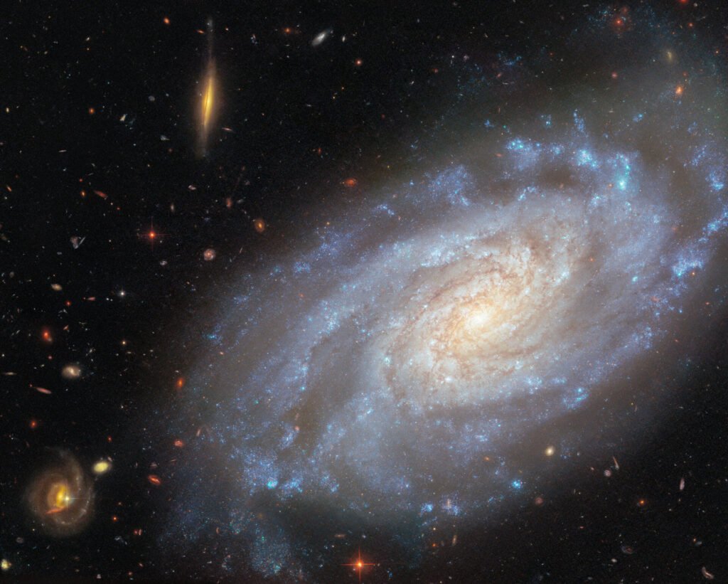 Focusing on NGC 3370 pillars
