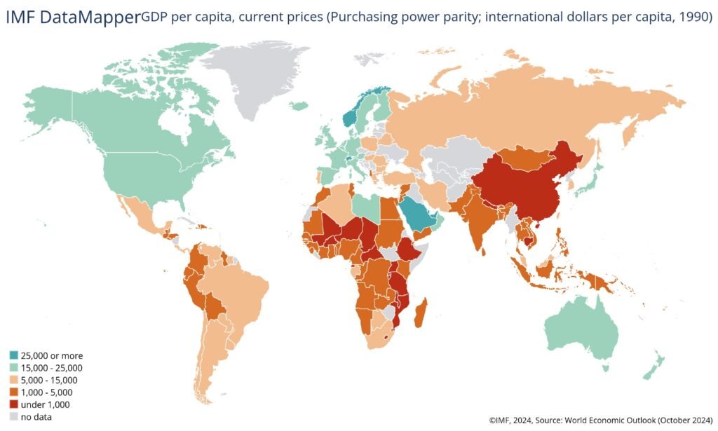 GDP Per Capita Trends: The Global Economy’s Shifting Landscape 3 GDP per capita 1990