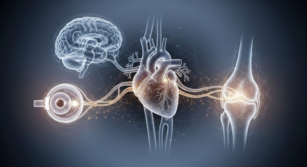 Systemic Pathology Affecting Cognition, Vision, Circulation, and Joints
