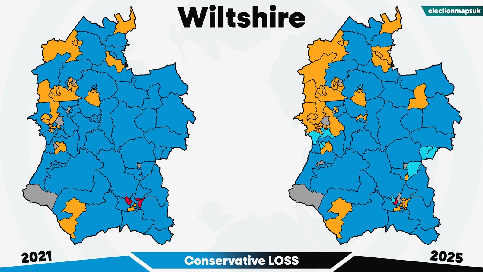 2025 UK Local Election Results: Map and Changes 7 Wiltshire election results